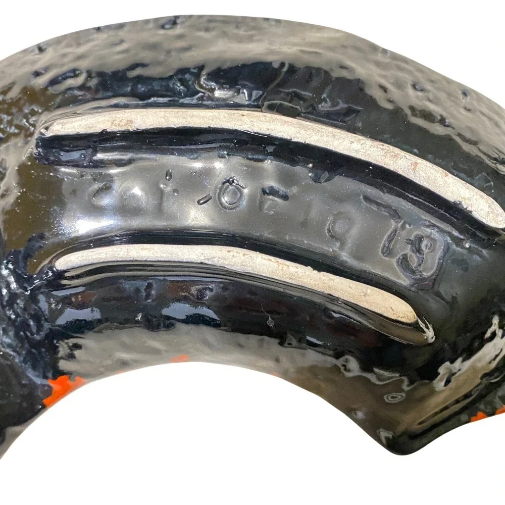 VTG Mid Century California Originals Lava Drip Glaze Boomerang Serving‎ Dish